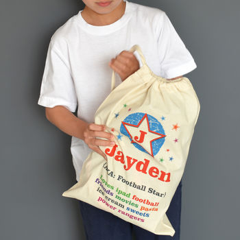 Personalised Child's Drawstring Bag, 9 of 10