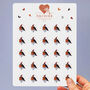 Butterfly Christmas Stickers In Five Designs, 25, thumbnail 6 of 9