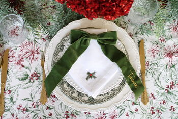 Velvet Bow – Personalised Bow Place Setting, With Ties And Available In Three Lengths, 10 of 12