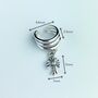 Sterling Silver Gothic Cross Ear Cuff, thumbnail 3 of 6