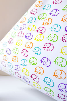Childrens Elephant Wrapping Paper Set, 6 of 9
