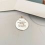 Travel Safe Personalised St Christopher Silver Charm, thumbnail 4 of 10