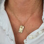 Dainty Poppy Flower Gold Plated Charm Necklace, thumbnail 2 of 5