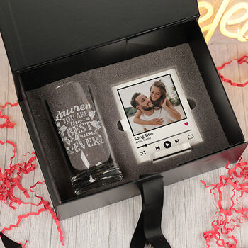 Personalised Best Girlfriend Or Wife Highball Mixer Glass, 4 of 5