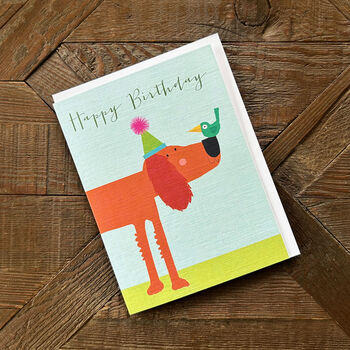 Mini Dog And Bird Birthday Card, 4 of 4