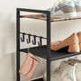 Five Tier Shoe Rack Metal Shoe Shelf Open Shoe Cabinet, thumbnail 4 of 8