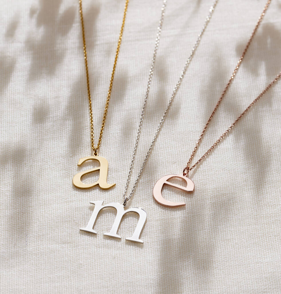 Large Initial Necklace – ALiX FRAY