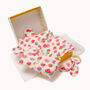 Strawberry Sleepsuit, Blanket, Hat And Teether Gift Set, thumbnail 1 of 11