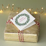 Christmas Gift Tags With Holly And Ivy Wreath, thumbnail 3 of 4