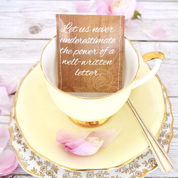 Jane Austen Tea And Teacup Giftset | Vintage Gift, 11 of 11