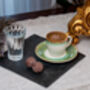 Green Set Of Six Porcelain Espresso Cup And Saucer, thumbnail 7 of 11
