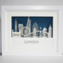 Paper Cut London Skyline Picture, thumbnail 1 of 8