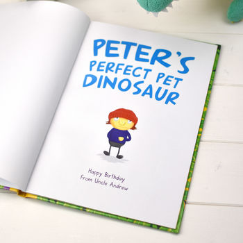 Personalised Pet Dinosaur Story Book And Toy, 2 of 6