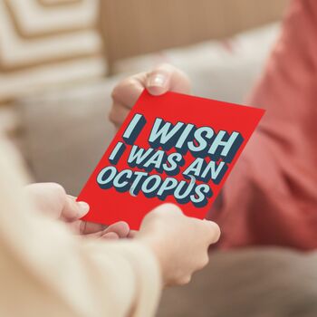Touch Your Butt! 3D Pop Up Cheeky Octopus Animal Card! Funny Anniversary Card! Silly Humourous And Romantic, 9 of 9