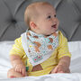 Muslin Bib And Burp Cloth For Baby | Bear Print, thumbnail 1 of 10