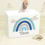 Personalised Rainbow Children's Money Box, thumbnail 2 of 4