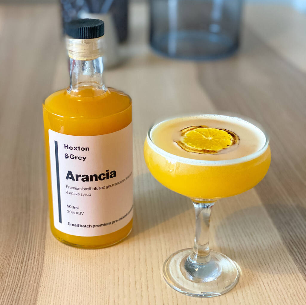 Premium Bottled Arancia Gin Cocktail By Hoxton & Grey Cocktails