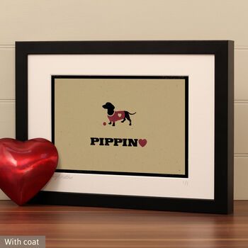 Personalised Dachshund Print For One Or Two Dogs, 3 of 12