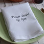 Please Leave By 9pm Linen Napkin, thumbnail 2 of 4