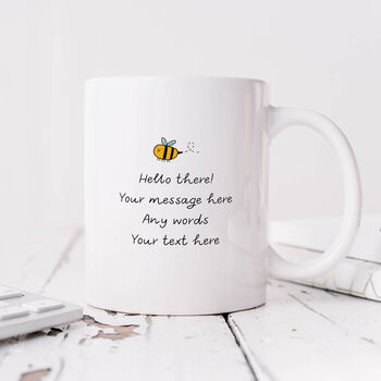Personalised Mug 'Bee Ing Such A Wonderful Doctor', 2 of 3