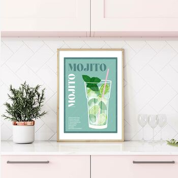 Mojito Cocktail Poster, 3 of 6