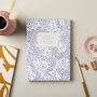 A5 Layflat Notebook In Blue Speckle, thumbnail 1 of 2