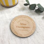 Personalised 'Best Teacher, Thank You' Coaster, thumbnail 2 of 3