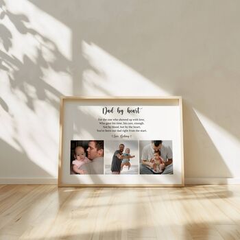 Personalised Dad By Heart Photo Print, 6 of 8
