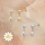 Bridesmaid Proposal | Droplet Sterling Silver Earrings, thumbnail 4 of 10