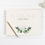Personalised Blue Floral Wedding Guest Book, thumbnail 2 of 6