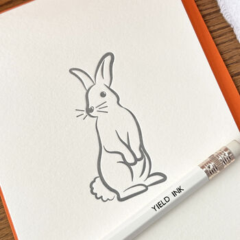 'Little Bunny' Letterpress Card, 3 of 6