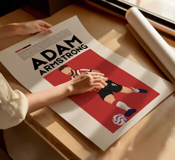 Adam Armstrong Southampton Football Poster, 4 of 6