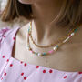 Freshwater Pearl And Bead Double Layered Necklace, thumbnail 1 of 6