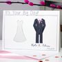 Personalised Bride And Groom Wedding Card, thumbnail 2 of 12