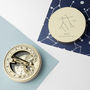 Personalised Constellation Brass Sundial Compass, thumbnail 7 of 7