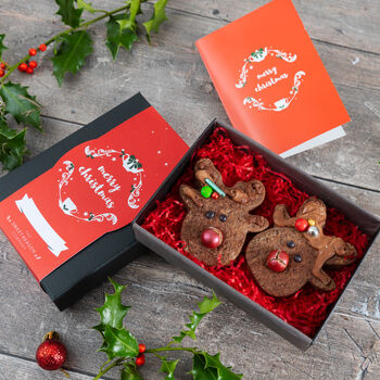 Luxury Rudolph Biscuits Gift Box, 4 of 9