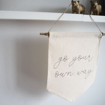 Go Your Own Way Personalised Hanging Sign, 2 of 3