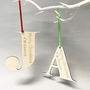 Personalised Letter Christmas Decoration And Card, thumbnail 6 of 12