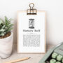 History Lover Gift Mini Wooden Sign With Hanger, thumbnail 1 of 6