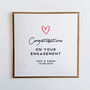 Personalised Red Heart Engagement Card, thumbnail 6 of 8