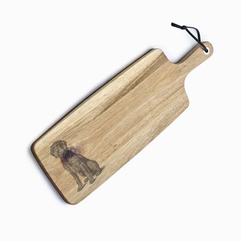 Personalised German Wirehaired Pointer Engraved Acacia Serving Board, 9 of 11