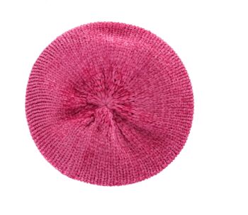 Chemo Headwear Soft Chenille Beret Cap Beanie Hat, 4 of 8