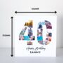 Personalised 40th Birthday Photo Collage Card, thumbnail 3 of 8