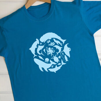 Personalised Adult's Save Our Seas T Shirt, 6 of 12