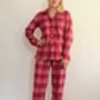 Brushed Cotton Pyjamas In Sunset Plaid, thumbnail 3 of 4