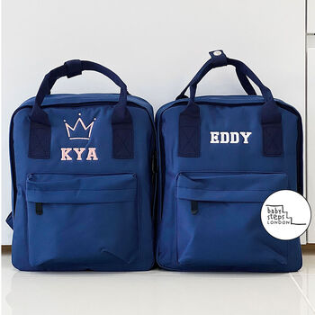 Personalised Twin Handle Mini Square Backpack, 2 of 12