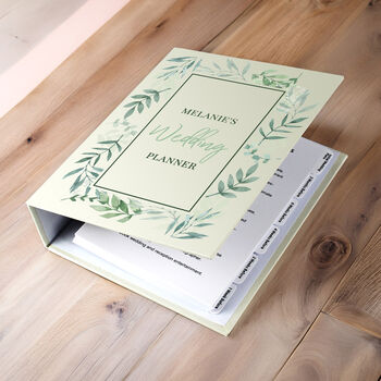 Personalised Botanical Border Wedding Planner, 4 of 12