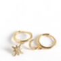 Gold Plated And Sterling Silver Star Moon Hoop Earrings, thumbnail 5 of 6