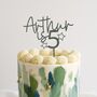 Personalised Cake Topper Name And Age With Stars, thumbnail 1 of 2