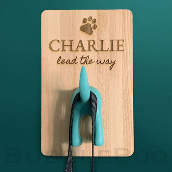 Personalised Dog Lead Hanger. Lead The Way, 3 of 7